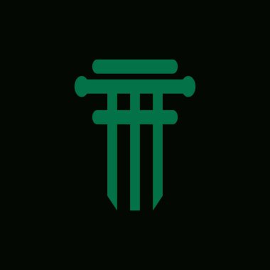 iş sütunu logo vektör simgesi simgesi