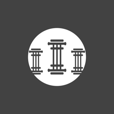 iş sütunu logo vektör simgesi simgesi