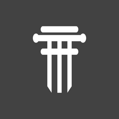 iş sütunu logo vektör simgesi simgesi