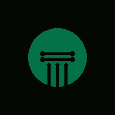 iş sütunu logo vektör simgesi simgesi