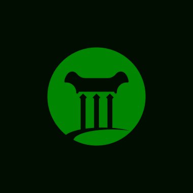 iş sütunu logo vektör simgesi simgesi