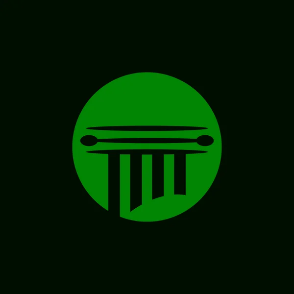 Symbol Vektoru Loga Sloupce Obchodního Pilíře — Stockový vektor