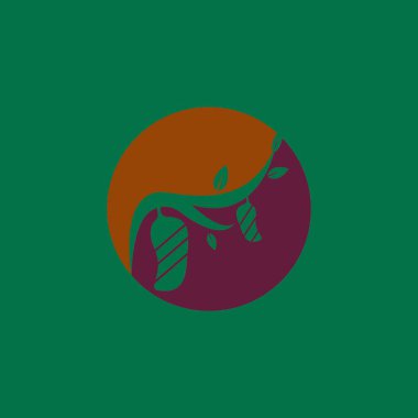 Koza logo vektör çizim şablonu