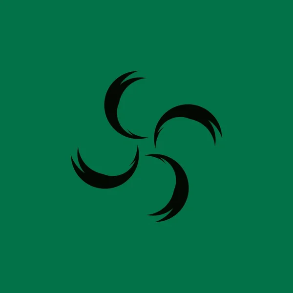 Шаблон Логотипа Векторного Рисунка Вихря — стоковый вектор