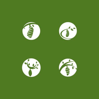 Koza logo vektör çizim şablonu