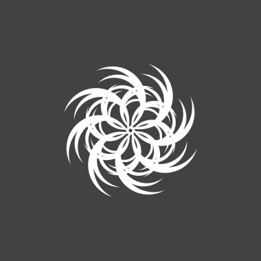 Girdap vektör tasarım simge logo şablonu 