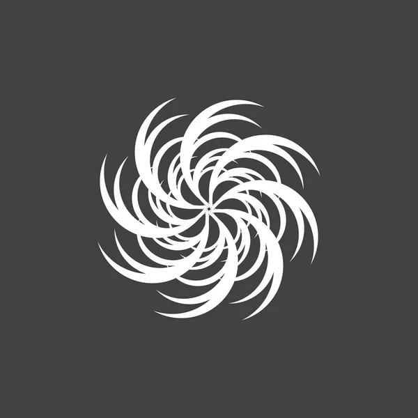 Girdap Vektör Tasarım Simge Logo Şablonu — Stok Vektör