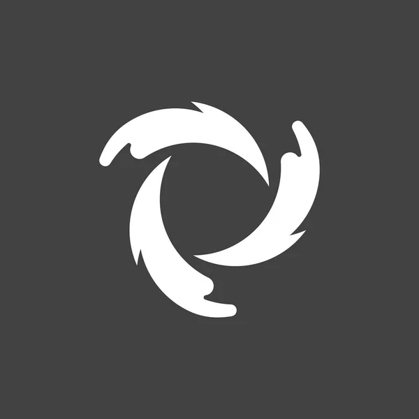 Modèle Logo Icône Illustration Vectorielle Vortex — Image vectorielle
