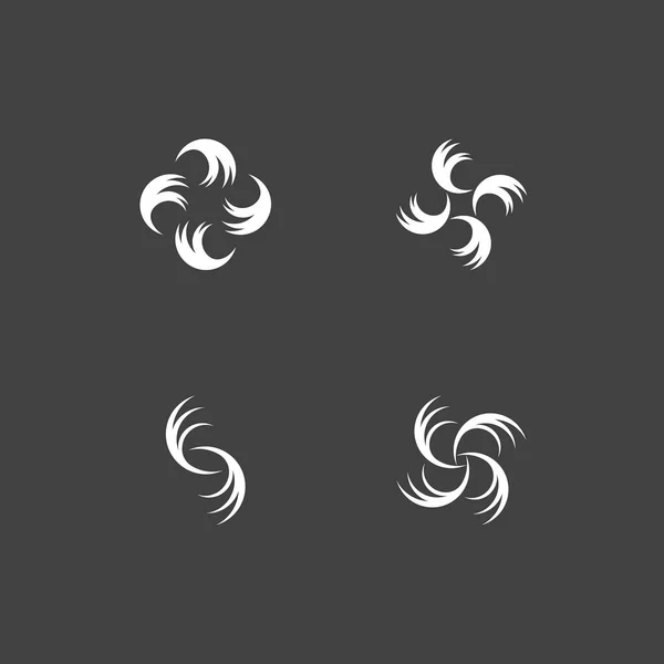 Вихор Векторний Дизайн Шаблон Логотипу Ілюстрації — стоковий вектор