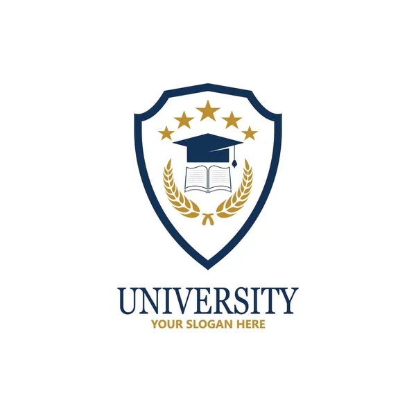Шаблон Дизайну Логотипу University Academy School Course — стоковий вектор