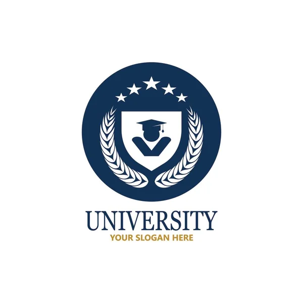 Templat Desain Logo Sekolah Dan Kursus Universitas - Stok Vektor