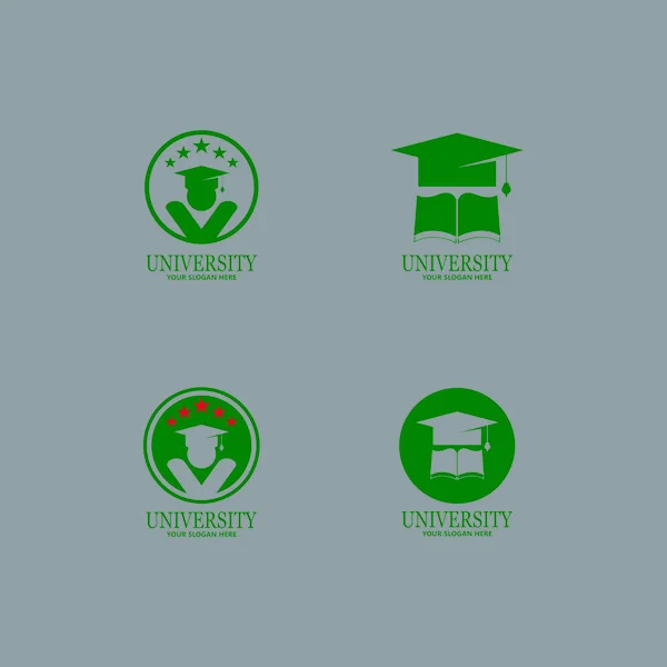 Шаблон Дизайну Логотипу University Academy School Course — стоковий вектор