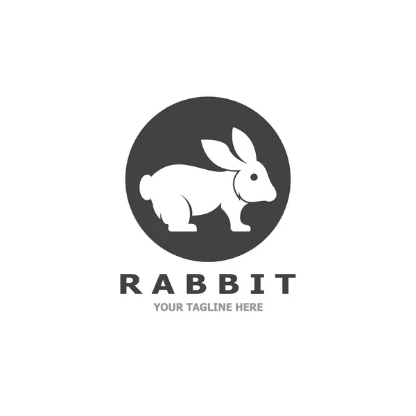 Rabbit Logo Vector Art Template Illustration — Stock Vector
