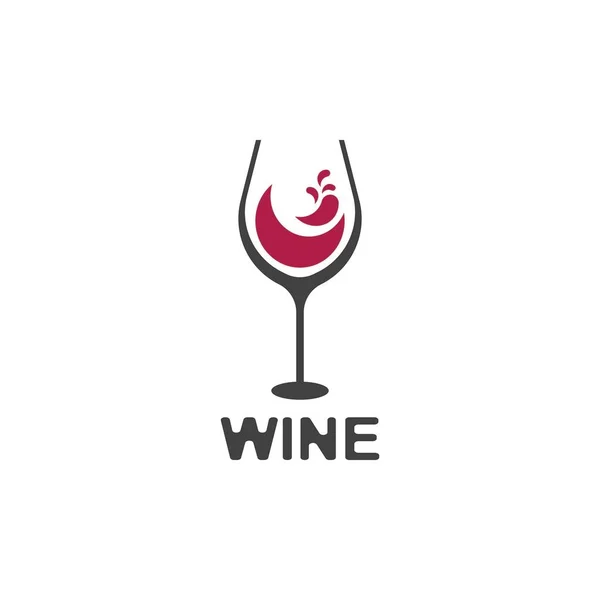 Вино Значок Символ Векторний Шаблон — стоковий вектор