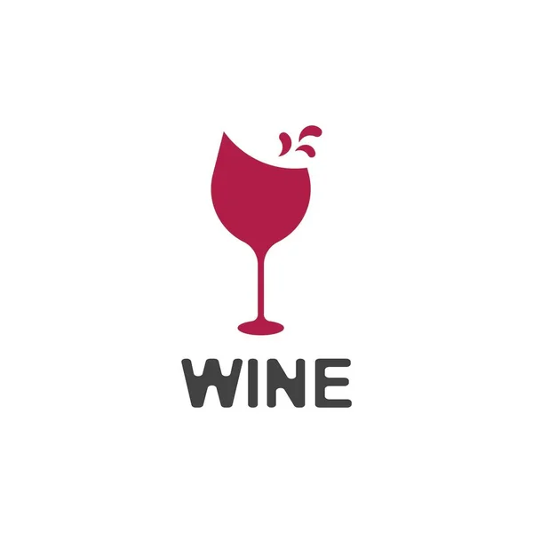 Wine Icon Symbol Vector Template — Stockvektor