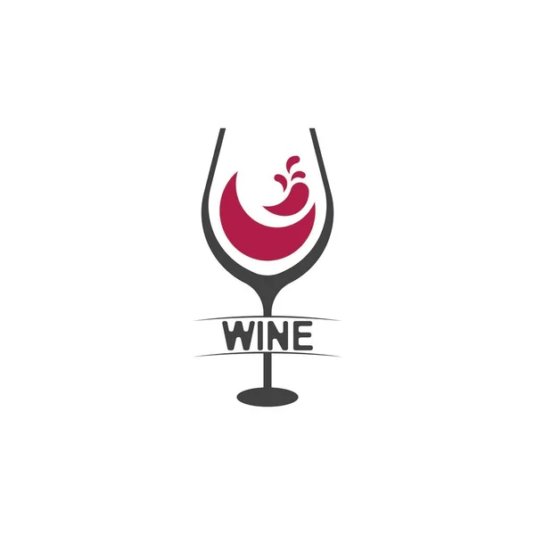 Wine Icon Symbol Vector Template — Vettoriale Stock