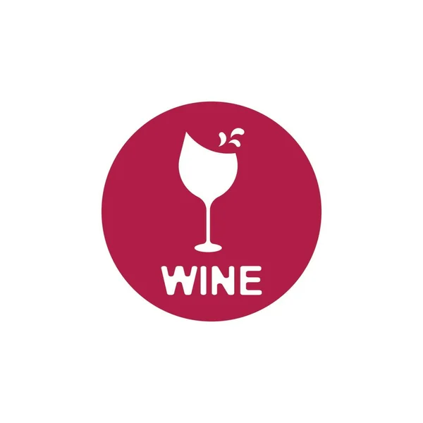 Wine Icon Symbol Vector Template — ストックベクタ