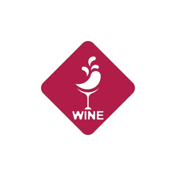 Wine Icon Symbol Vector Template — Stockvector