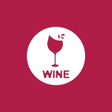 Wine icon and symbol vector template