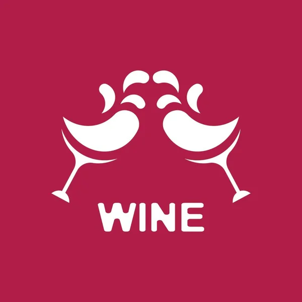 Wine Icon Symbol Vector Template — Archivo Imágenes Vectoriales