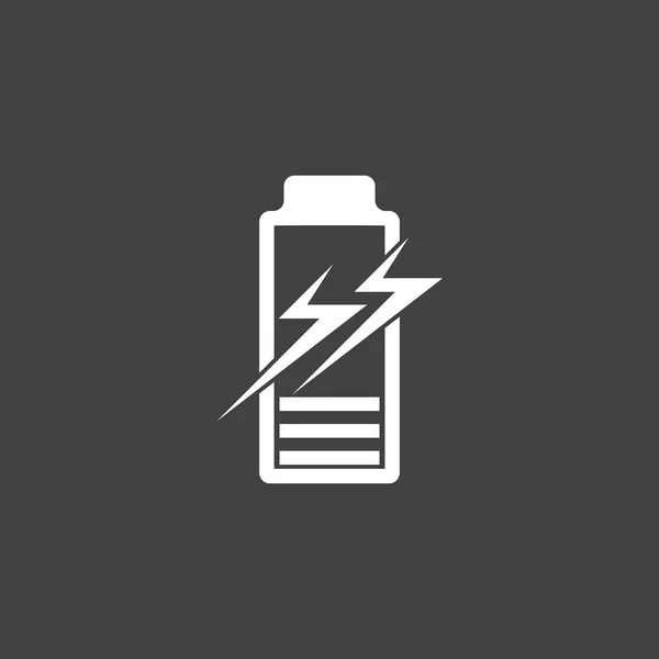 Güç Bataryası Enerji Logo Vektörü Llüstrasyonu — Stok Vektör