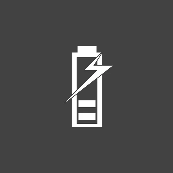 Power Batterie Energie Logo Vektor Illustration — Stockvektor