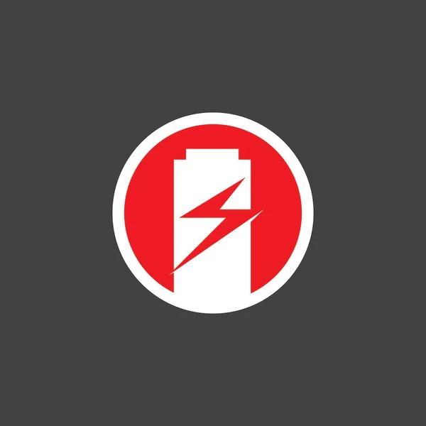 Power Battery Energy Logo Vector Illustratie — Stockvector