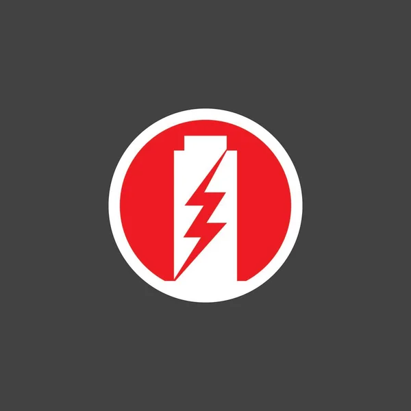 Силова Батарея Енергія Логотип Векторні Ілюстрації — стоковий вектор