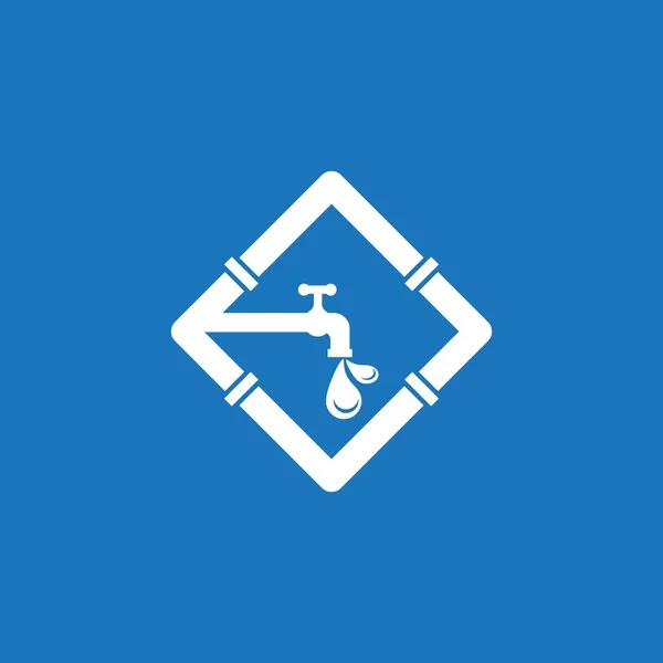 Sanitär Service Logo Vektor Vorlage Illustration — Stockvektor