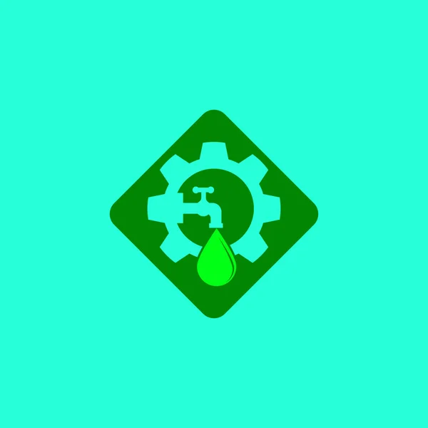 Rörmokeritjänstens Logotyp Vektor Mall Illustration — Stock vektor