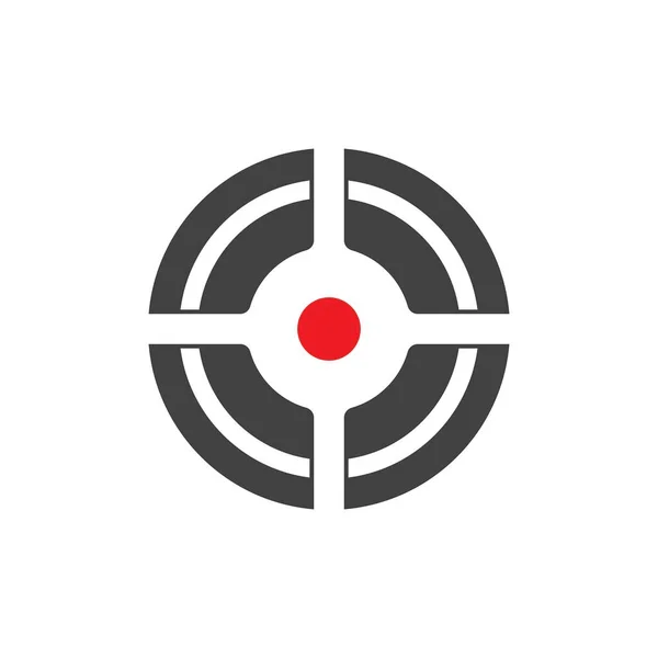 Ikona Celu Szablon Wektora Symbolu — Wektor stockowy