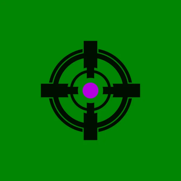 Ikona Celu Szablon Wektora Symbolu — Wektor stockowy
