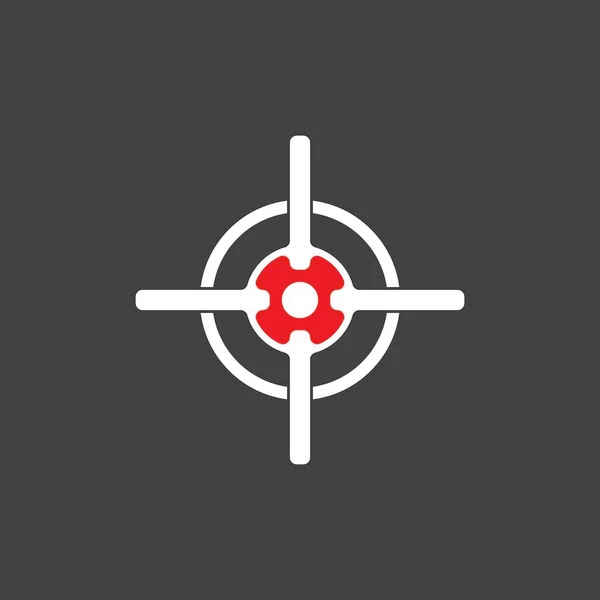 Icona Destinazione Modello Vettoriale Simbolo — Vettoriale Stock