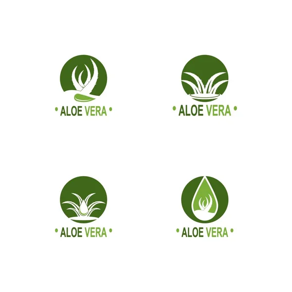 Aloe Vera Logo Illustration Vorlage Design — Stockvektor