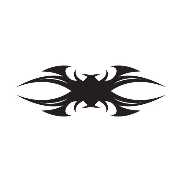 Modèle Symbole Abstrait Tatouage Tribal Noir — Image vectorielle