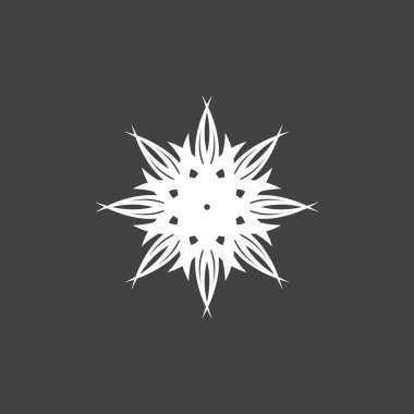 Siyah Kabile Dövmesi Soyut Sembol Şablonu