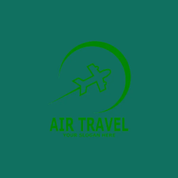 Szablon Logo Podróży Blue Air Travel Agency — Wektor stockowy