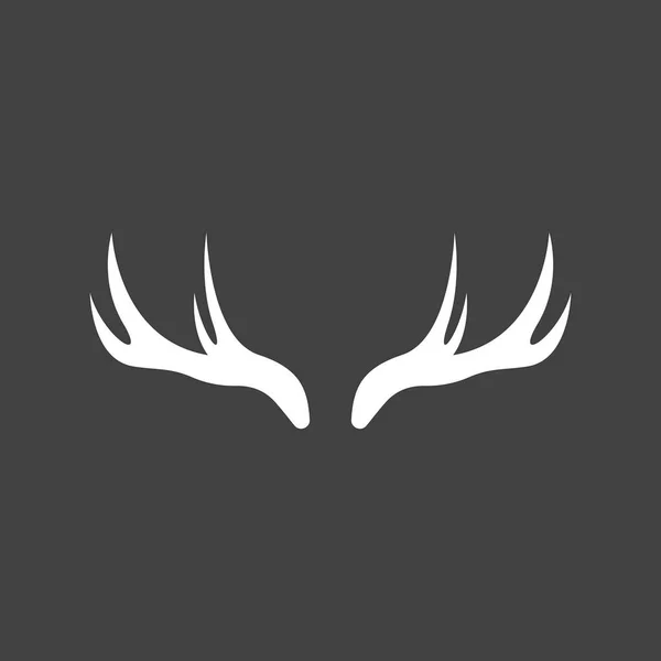 Deer Antlers Logo Template Illustration Design — Stock Vector