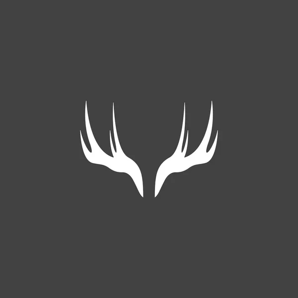 Antenne Cervi Logo Template Illustrazione Design — Vettoriale Stock