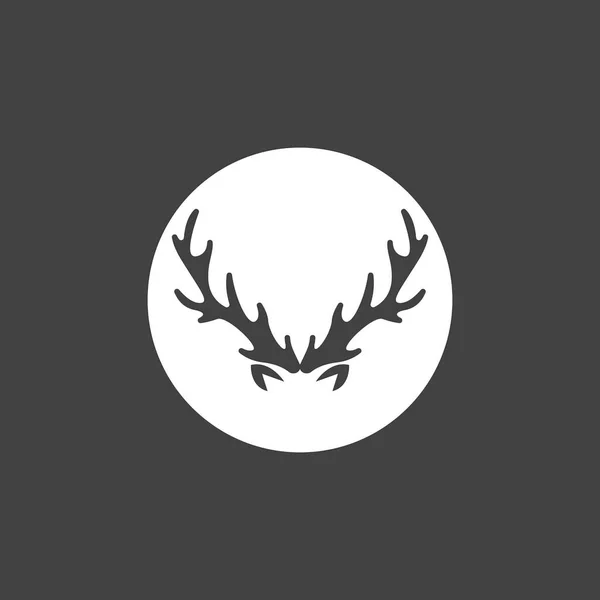 Deer Antlers Logo Template Ilustração Design —  Vetores de Stock