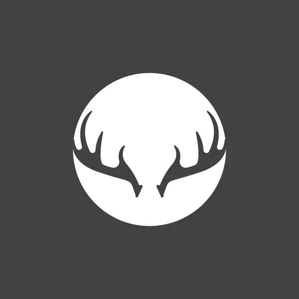 Antenne Cervi Logo Template Illustrazione Design — Vettoriale Stock