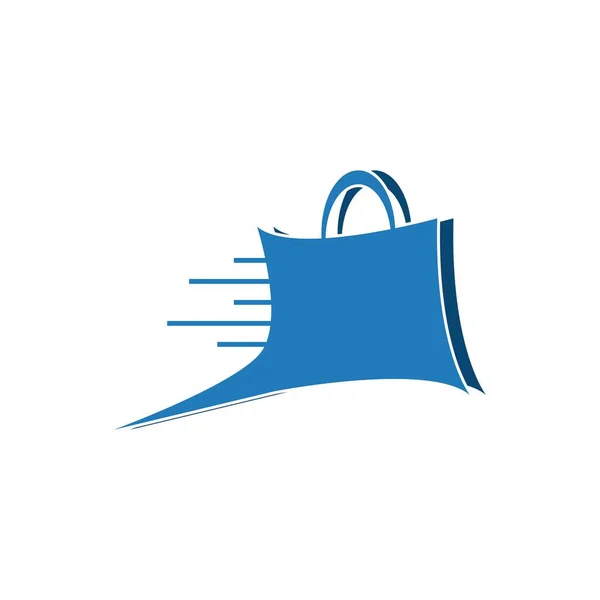 Bolso Compras Ilustración Logo — Archivo Imágenes Vectoriales