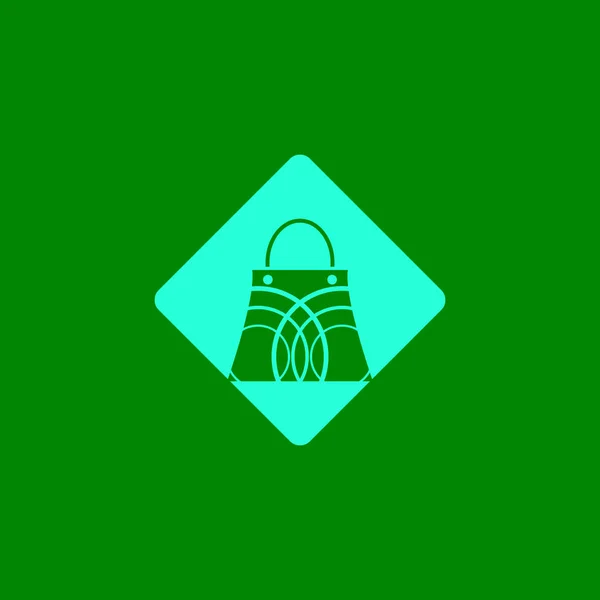 Shopping Väska Illustration Logotyp — Stock vektor