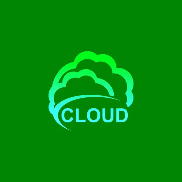 Cloud Symbol Logo Vektorvorlage — Stockvektor