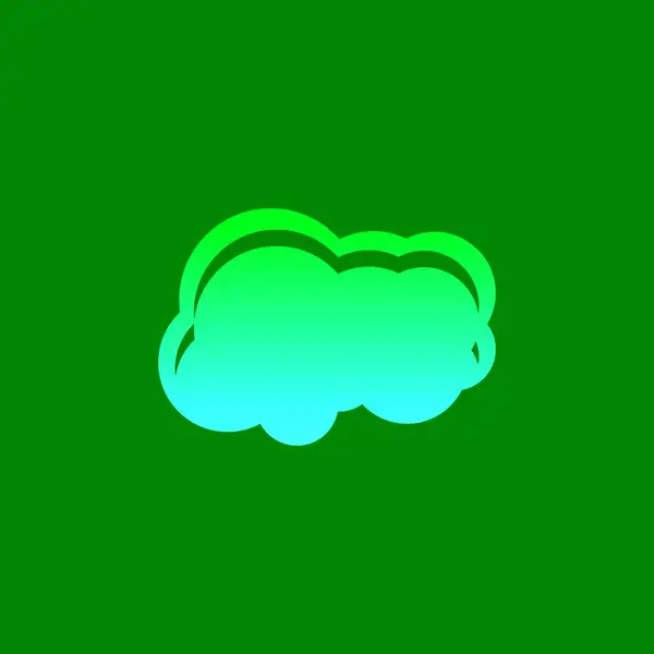 Bulut Simgesi Logo Vektör Şablonu — Stok Vektör