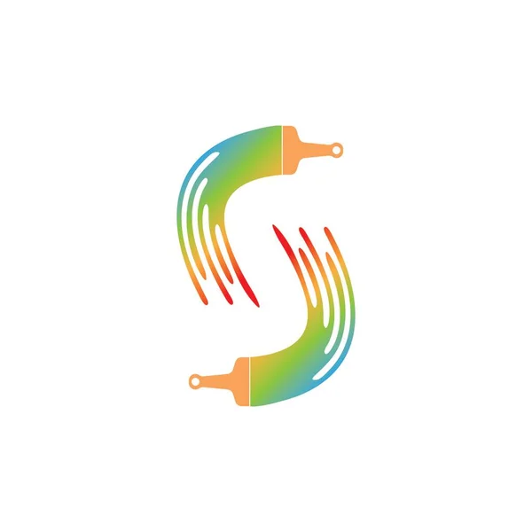 Pinsel Symbol Logo Design Vorlage Vektorbild — Stockvektor