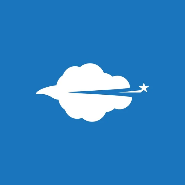 Modèle Vectoriel Logo Techno Cloud — Image vectorielle