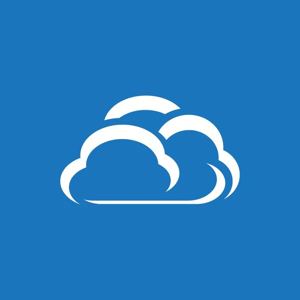 Bulut Tekno Logo Şablonu — Stok Vektör