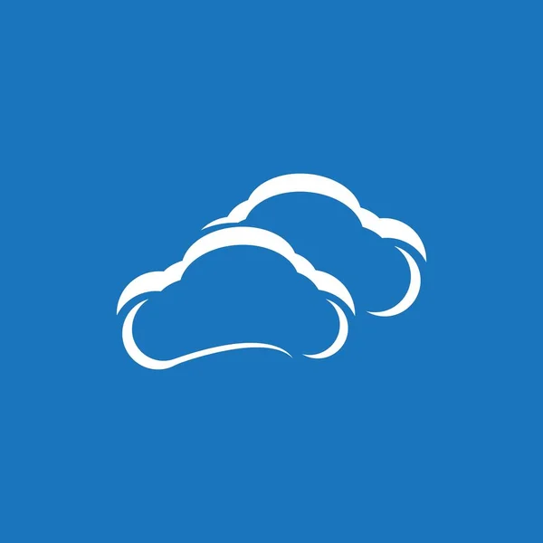 Cloud Techno Logo Vector Template — Stock Vector