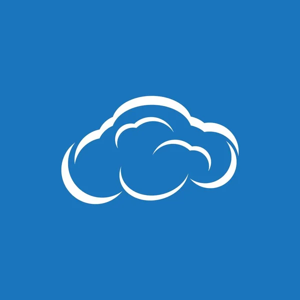 Cloud Techno Logo Vector Template — Stock Vector